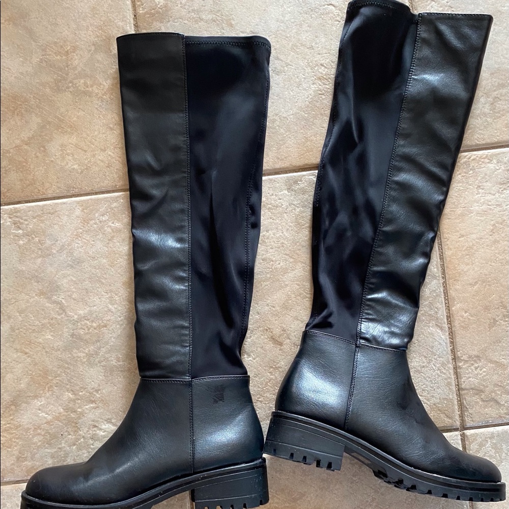 Long black boots